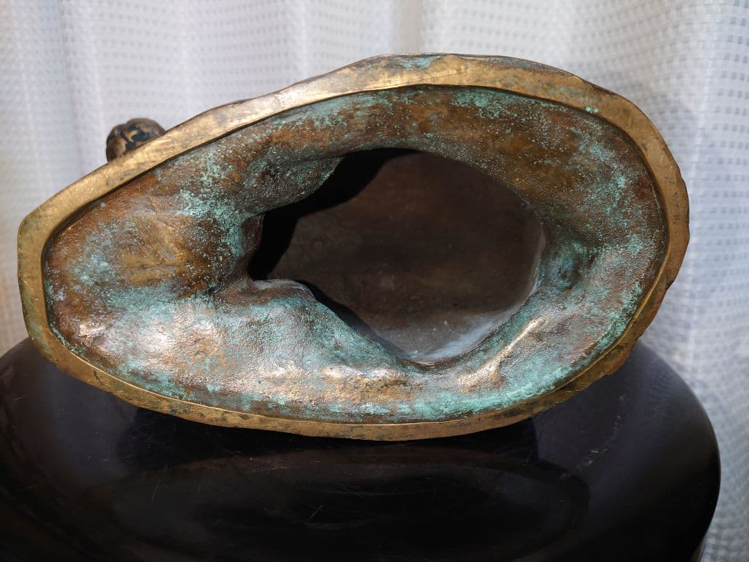 【貴重レア品】北村西望　兎（うさぎ）　ブロンズ像　爽風　アンティーク　オブジェ