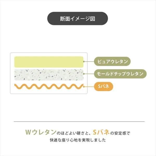 リクライニングソファベッド 3WRS-1220 グレー【同梱不可】o