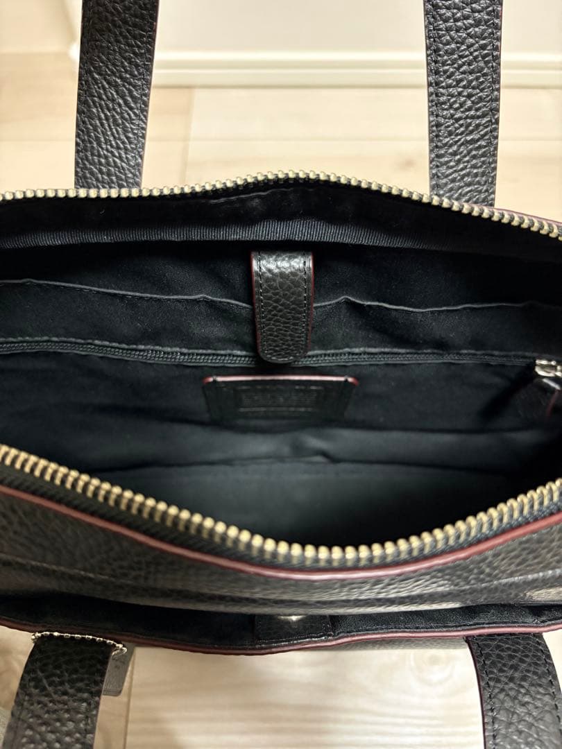 【美品】コーチ　ビジネスバッグ　2wayバッグ　ブラック