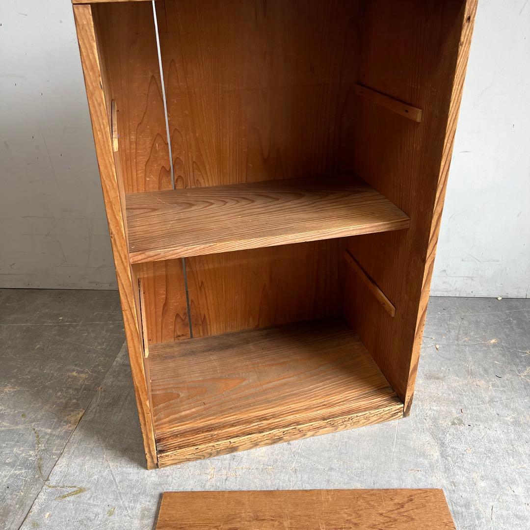 アンティーク 仕切り棚 オープンラック 昭和レトロ 木製 z666