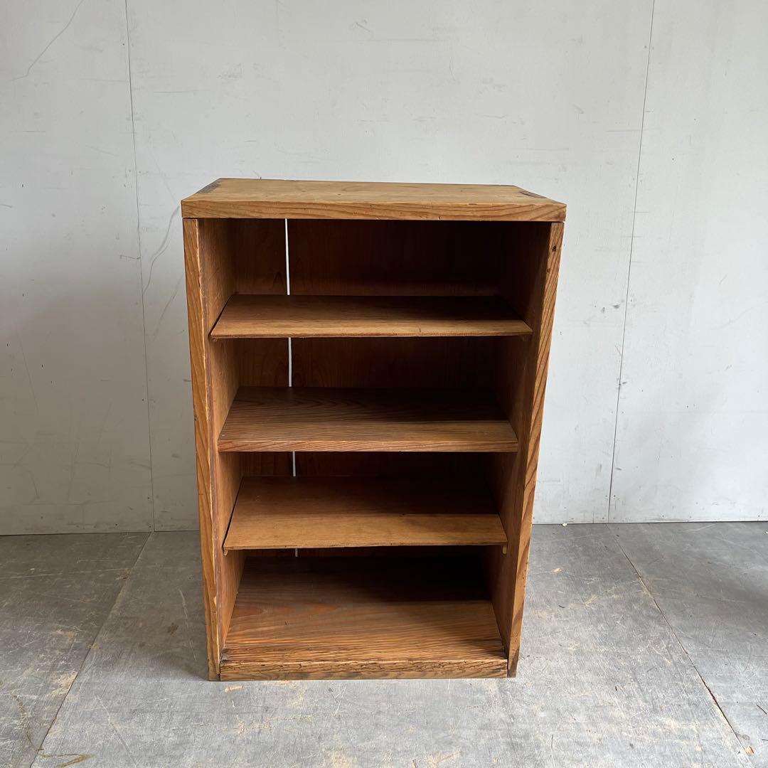 アンティーク 仕切り棚 オープンラック 昭和レトロ 木製 z666