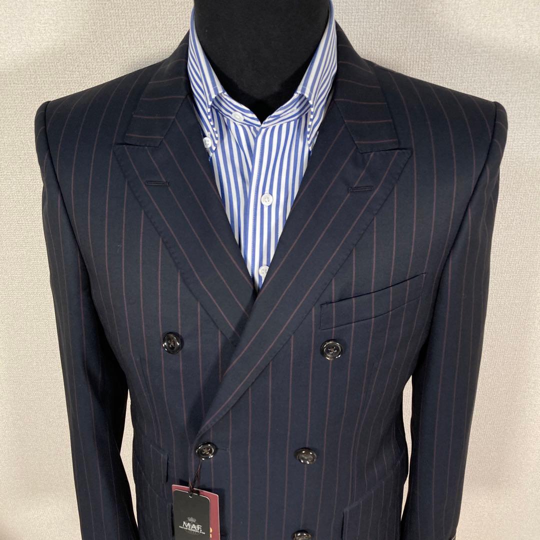 キヨ　タケオキクチ　スーツ　ジャケット　ダブル　MAF ストライプ