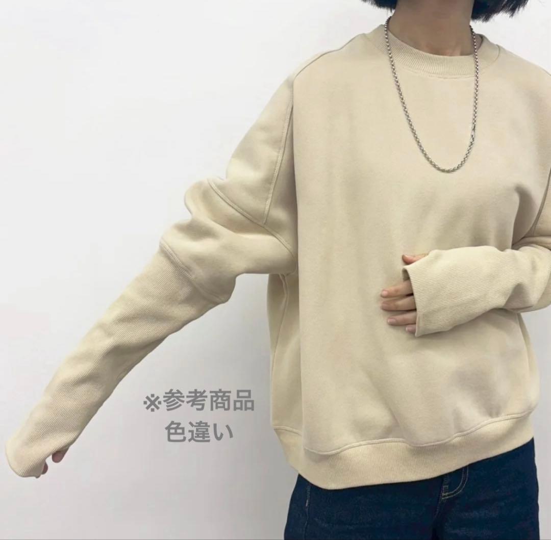 新品 クルーネック スウェット ライトグレー あったか 裏起毛 CYNICAL