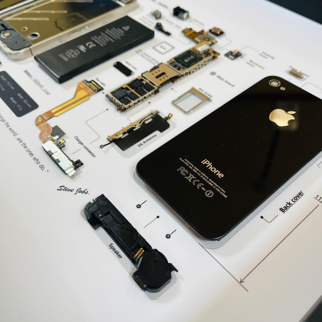 iPhone 4 Black 標本アート ボックスフレーム仕様