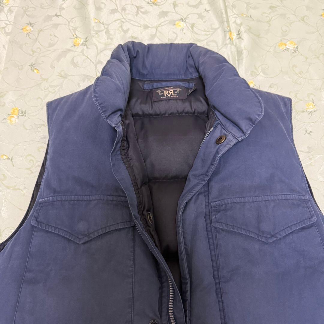入手困難 正規品 美品 名作RRL ダブルアールエル コットン ダウンベスト