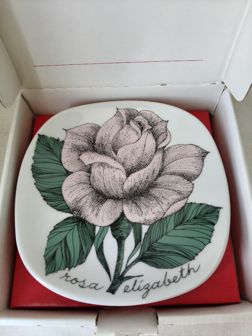 【美品】箱付き ARABIA ボタニカ ローズ プレート