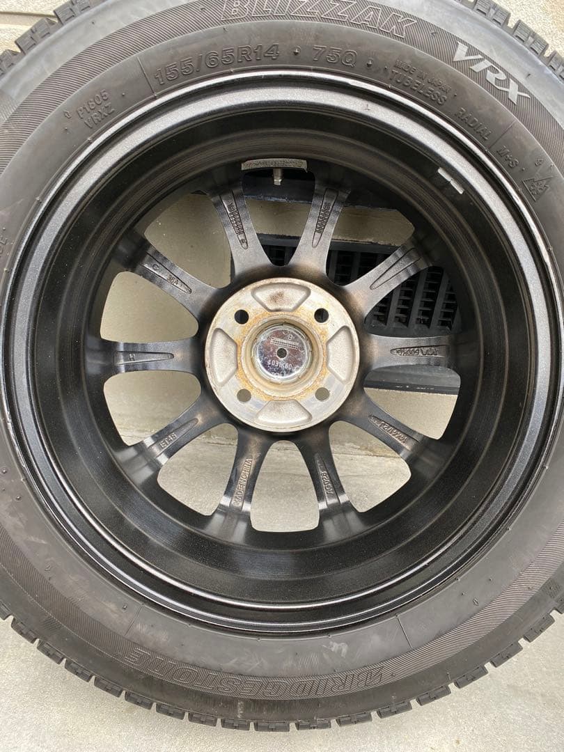 スタッドレスタイヤセット155/65R14 14インチ アルミホイール 軽自動車