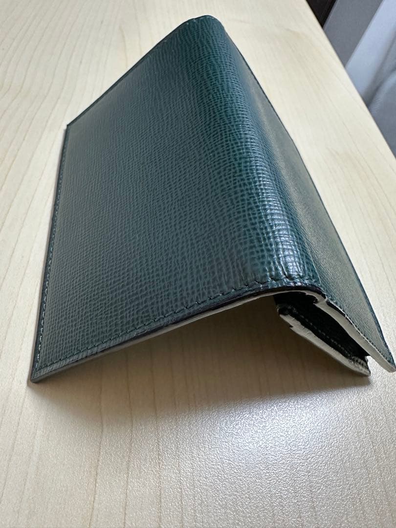 【美品】Valextra ヴァレクストラ 名刺入れ カードケース ダークグリーン