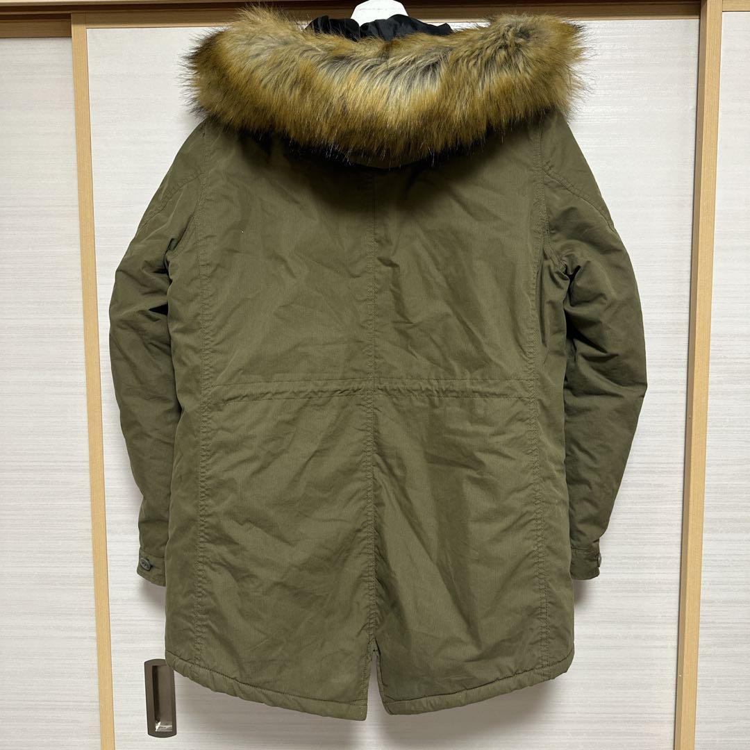 AVIREX アヴィレックス ファー付き モッズコート 中綿 オリーブ カーキ