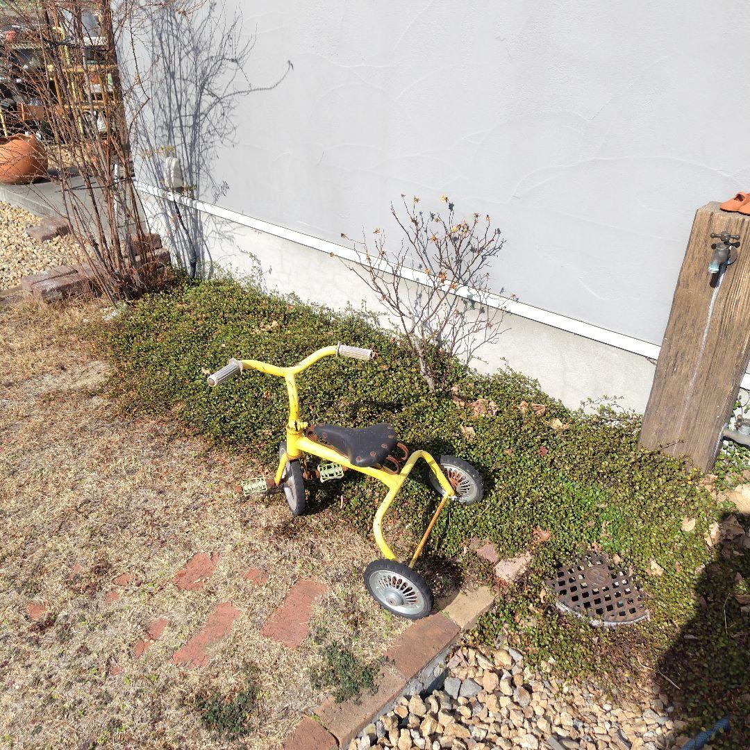 当時物 三輪車 昭和レトロ シャビー アンティーク 観賞用