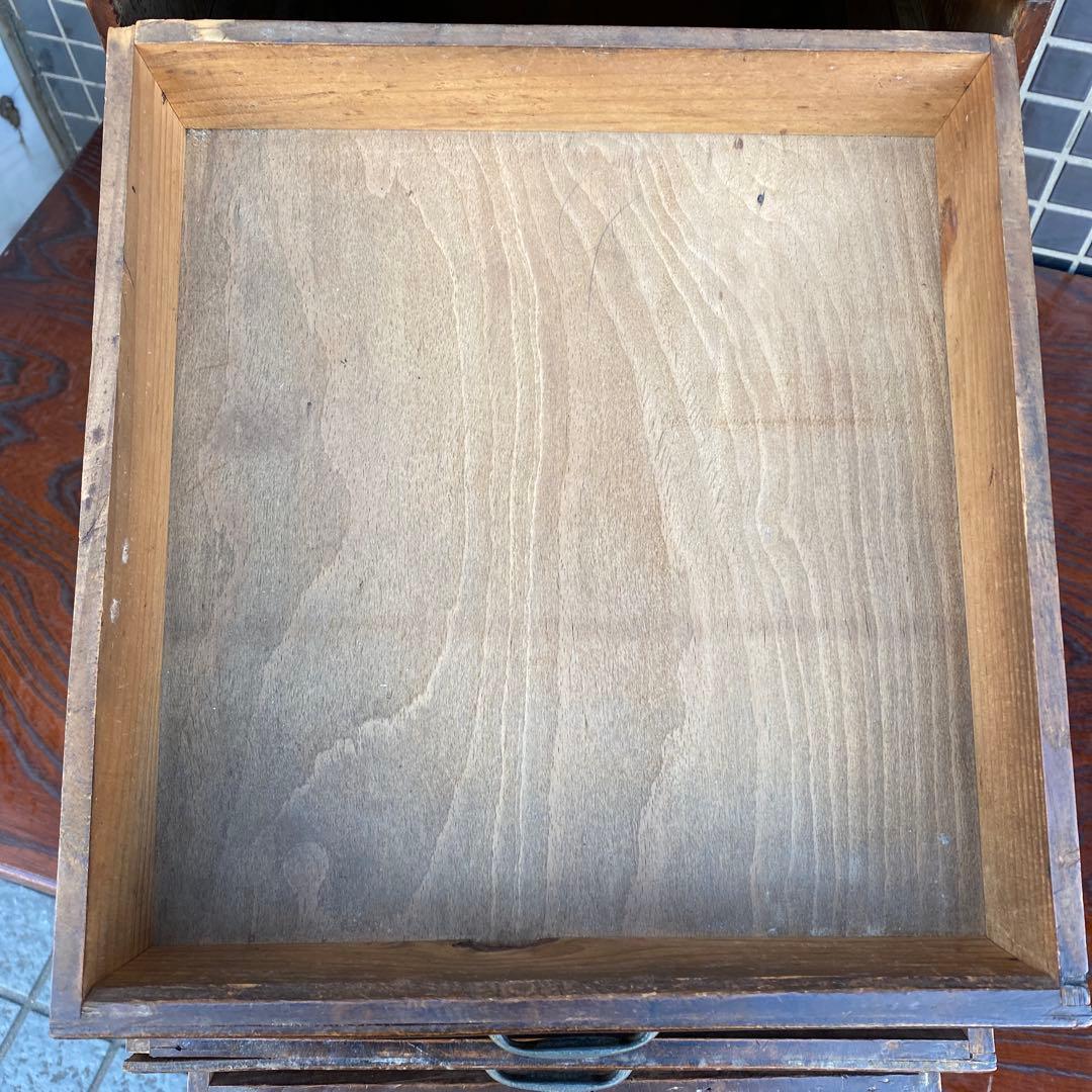 昭和中期 六段小引き出し 骨董品 古道具 古民家 時代物 インテリア