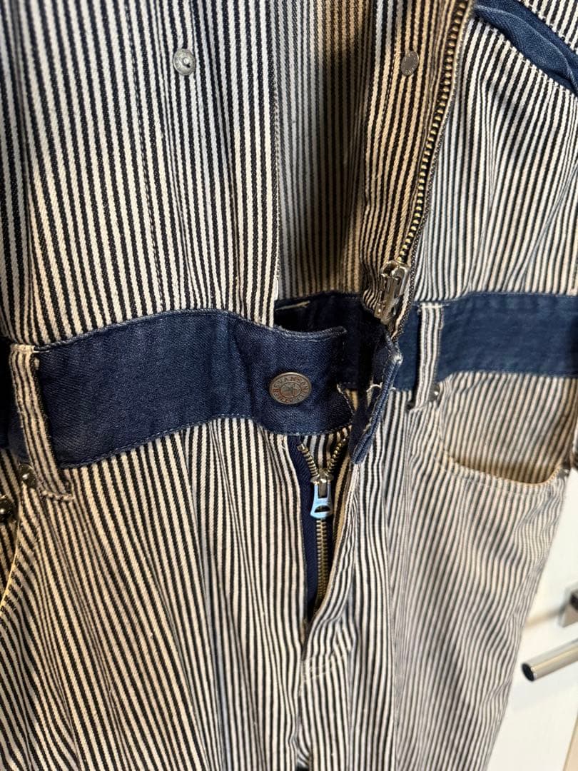 VANSON バンソン　ヒッコリー　ツナギ　メンズ　XL 美品