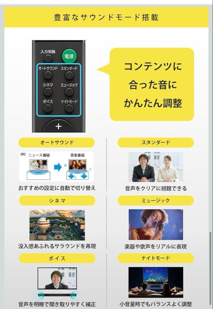 SONY HT-S100F サウンドバー HDMI Bluetooth