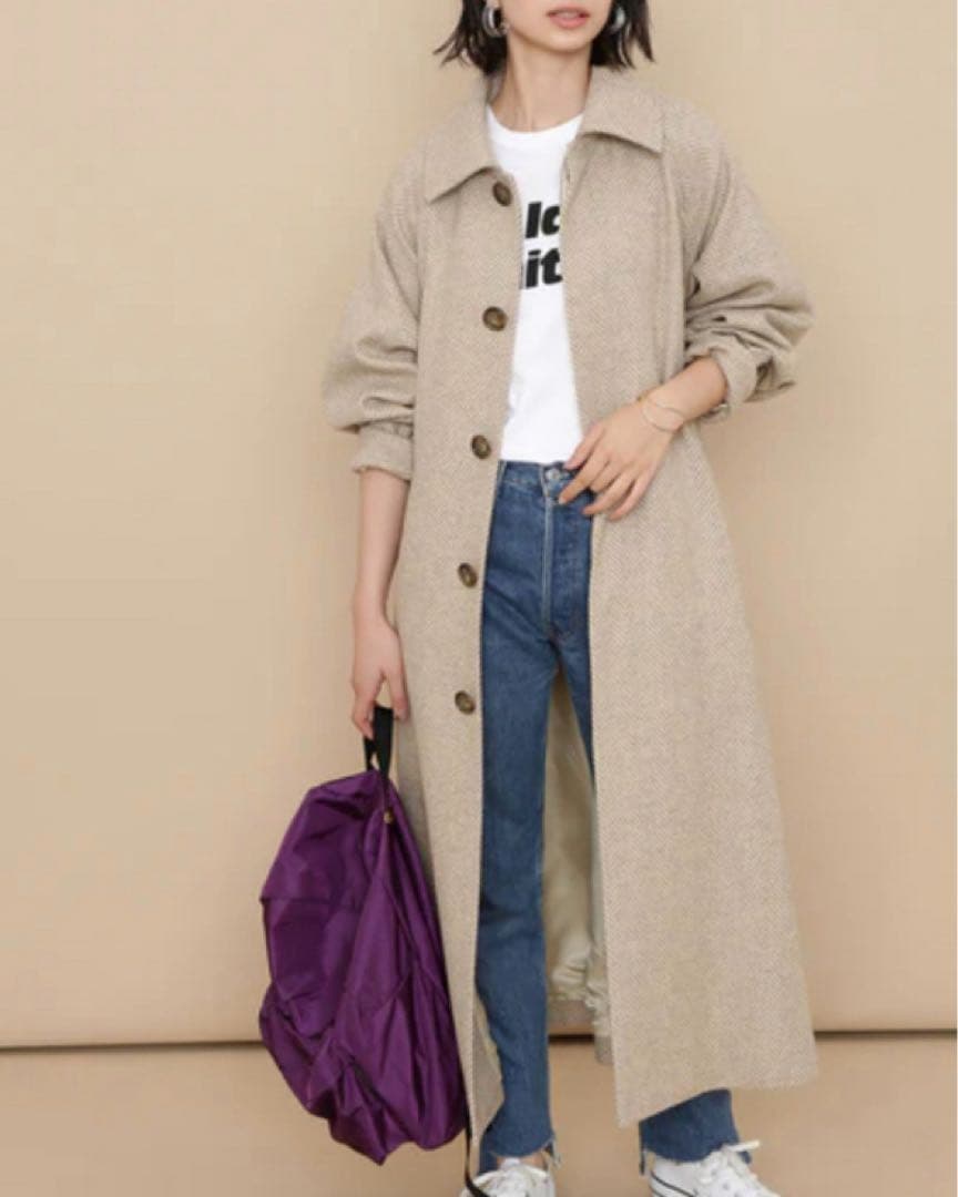 [れい]ADAM ET ROPE / マラリウス ヘリンボーン コート