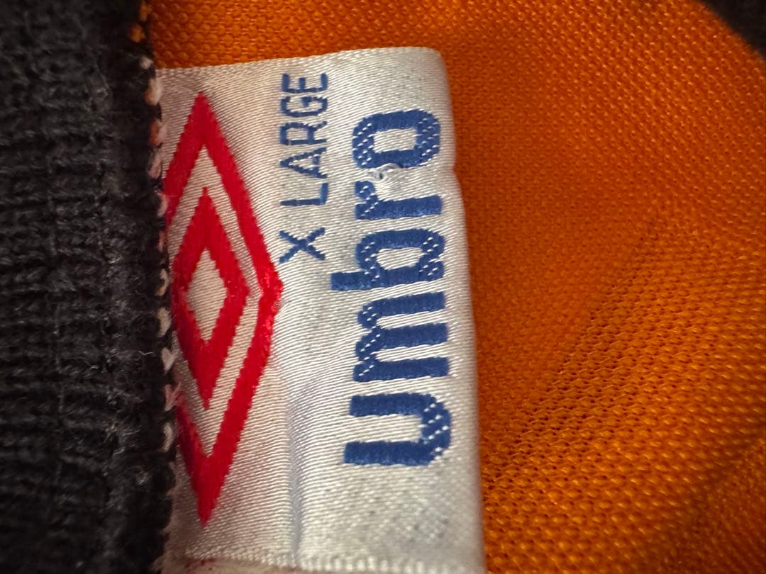 Umbro オレンジ 長袖ポロシャツ X LARGE