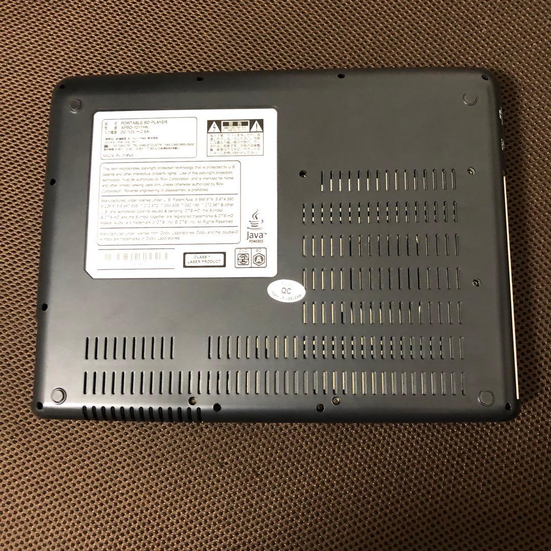 AVOX 10インチ　ポータブルブルーレイプレーヤー APBD-1011HK