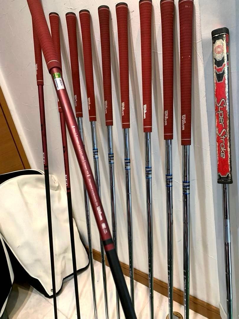 豪華　良品　ウィルソン　ゴルフクラブ フルセット　バッグ／アダバット