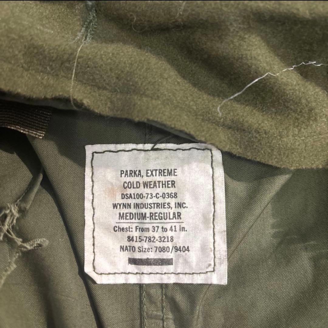 美品　米軍実物　M65パーカー　フィッシュテールパーカーMEDIUMフルセット