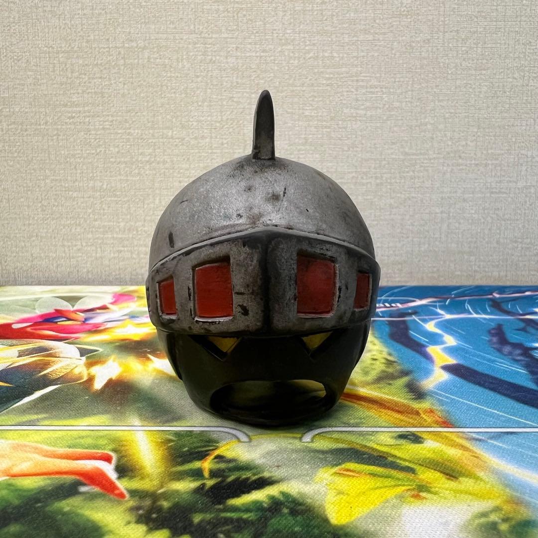 志*人様 希少ビンテージソフビ【シルバー仮面 】 面取れ　旧バンダイ 　TBS