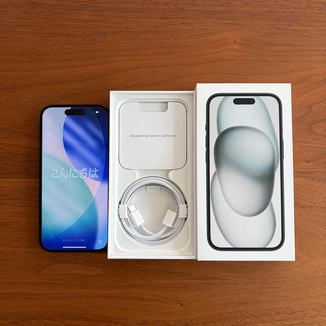 【美品】Apple iPhone15本体 128GB SIMフリー ブラック