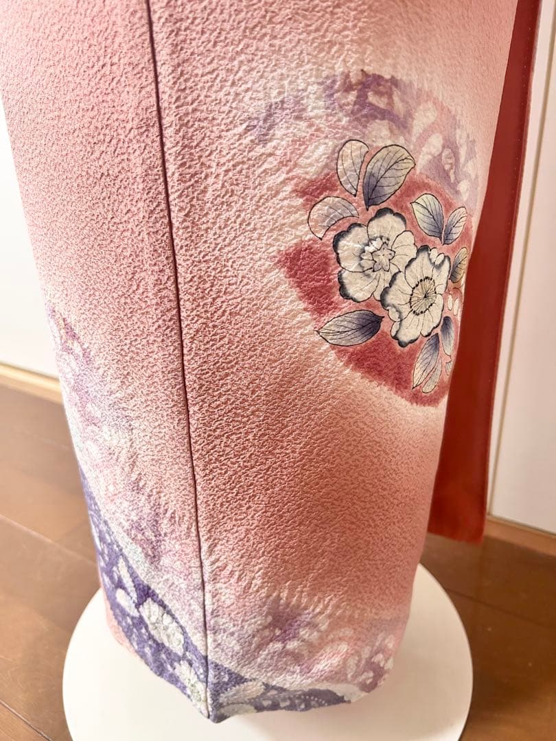 正絹訪問着　人気　辻が花　フルセット4点　卒業式　入学式　七五三　小柄さん