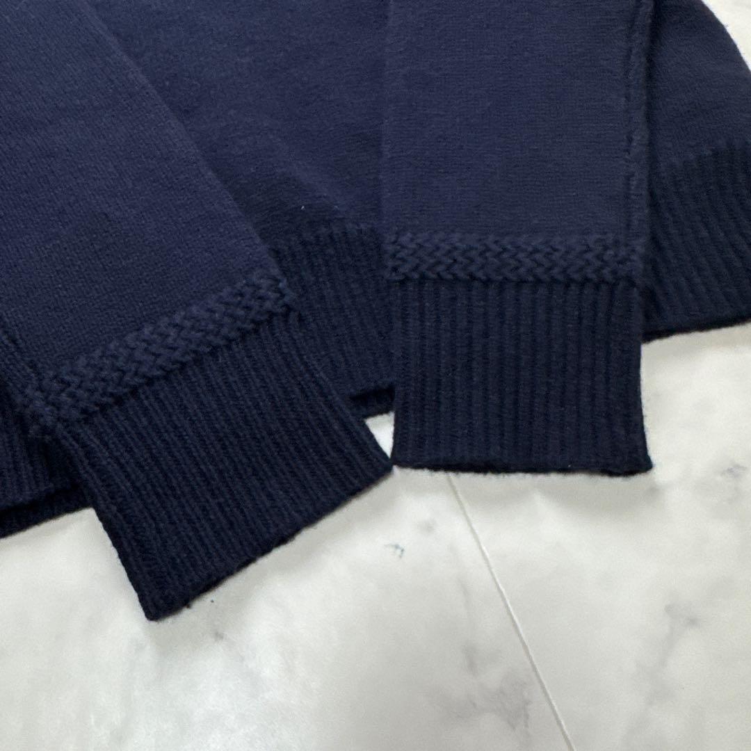 【新品タグ付】 ポロラルフローレン ショールカラー ハーフジップニット セーター