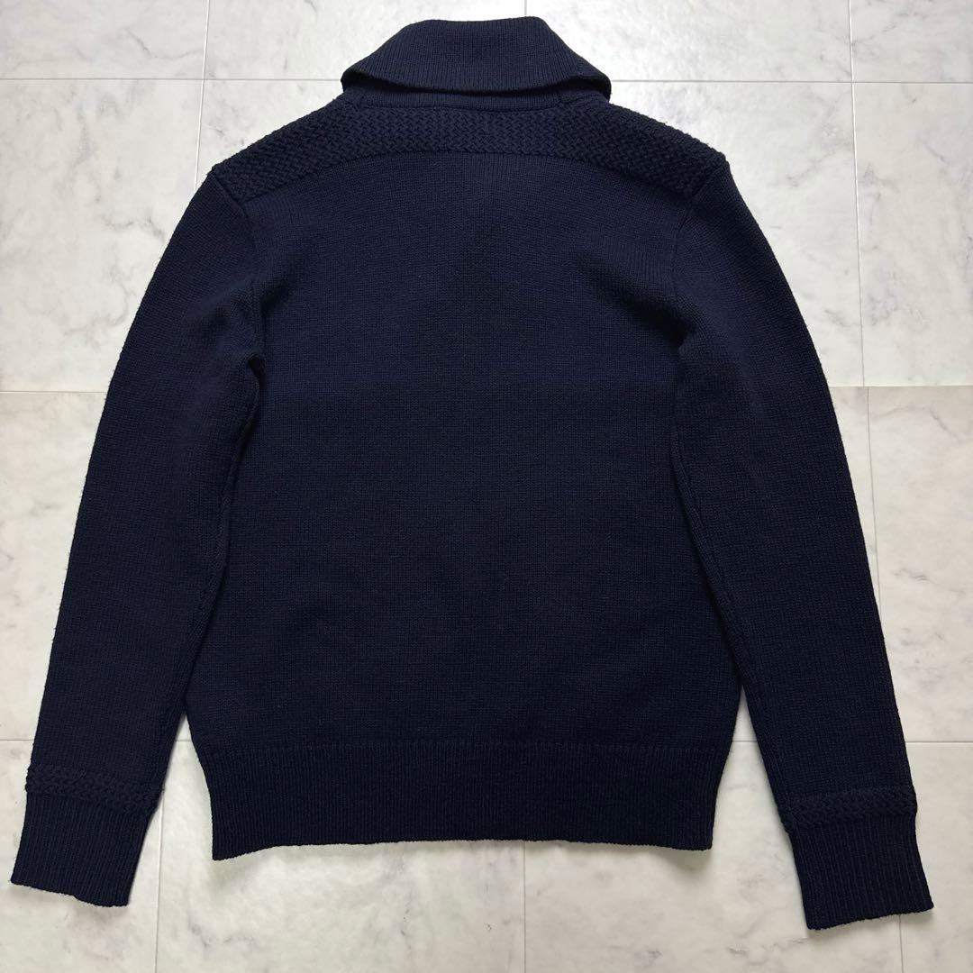 【新品タグ付】 ポロラルフローレン ショールカラー ハーフジップニット セーター