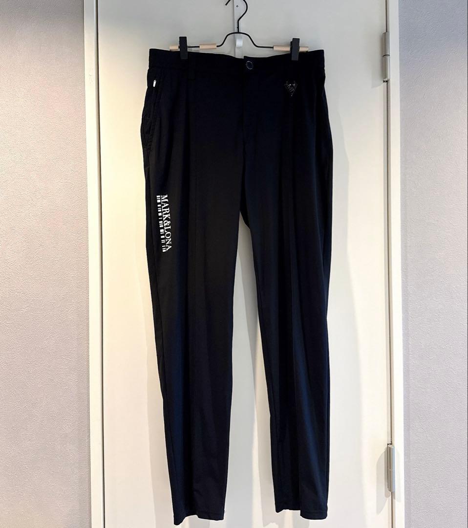 美品 ★ MARK&LONA ボトムス マーク&ロナ ジョガー ジャージー 黒