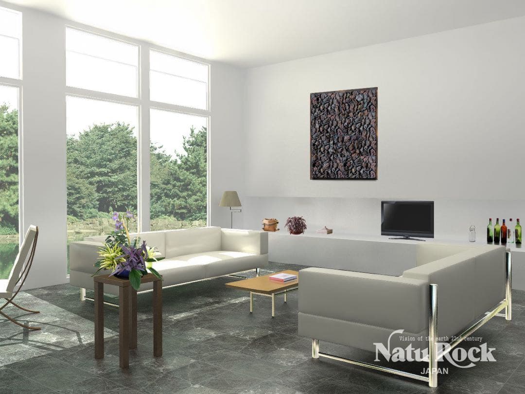 natu rock 溶岩　インテリア　アート　アロマ　パネル　額縁