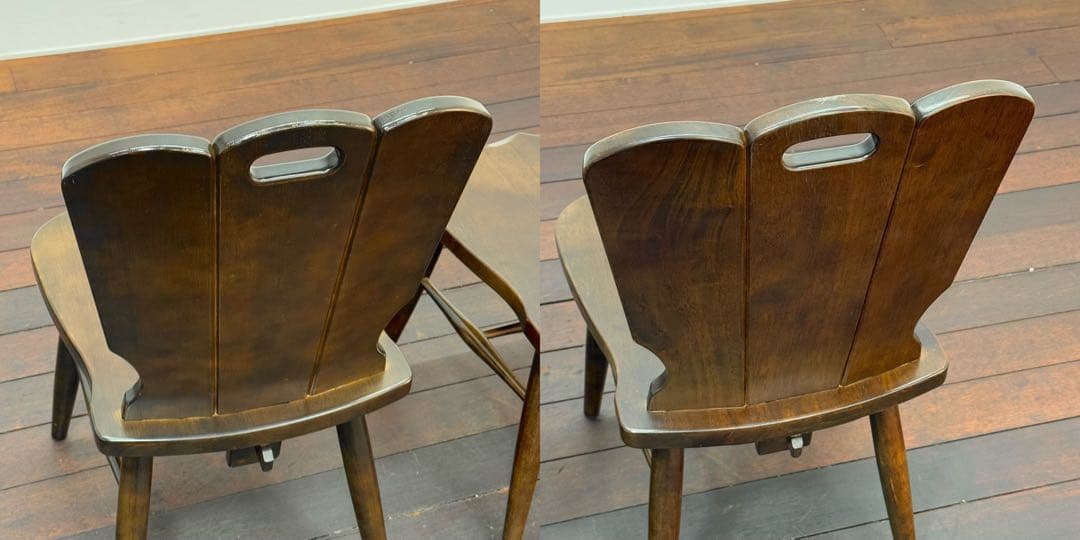 H21K3c karimoku RUSTIC ダイニングチェア 2脚セット