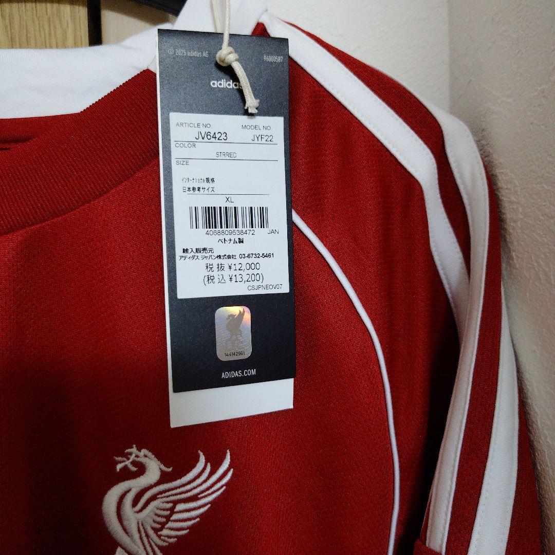 正規品　未使用　リバプールホームユニフォームヴィルツXLサイズ バッジ付き