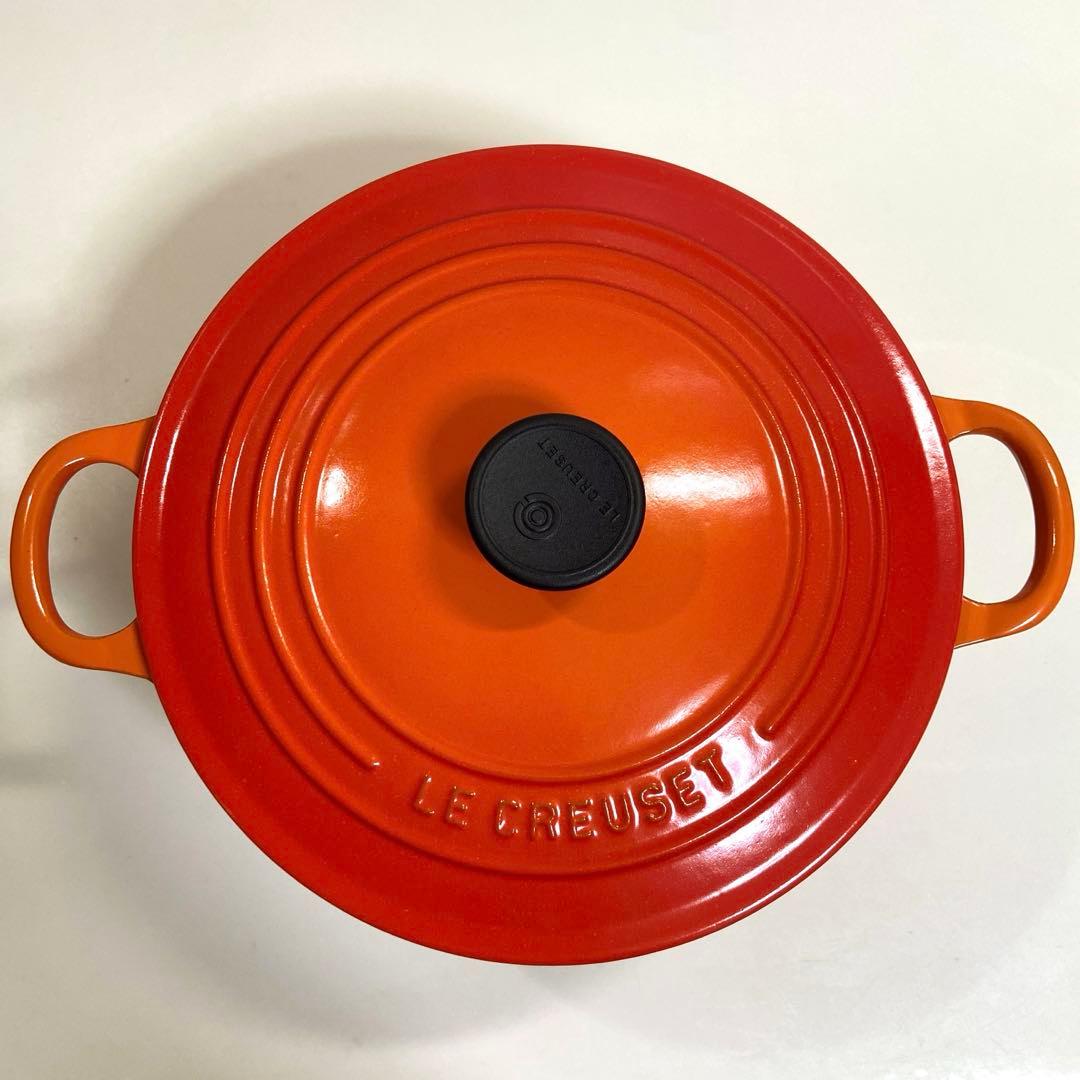 【美品】ルクルーゼ　ココットロンド22cm
