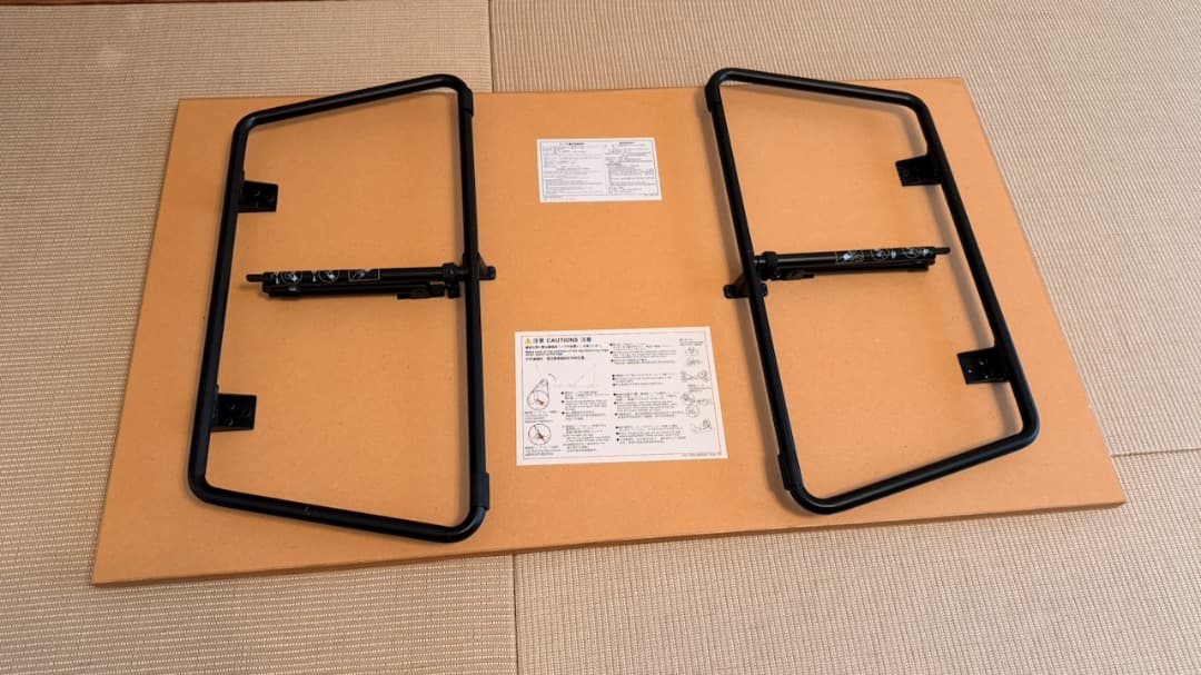 オーク折りたたみローテーブル 120cm