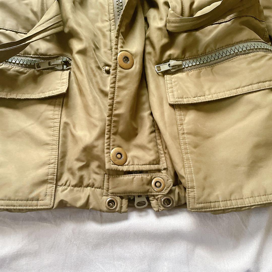 平成ギャル y2k　ミリタリーアウター　モッズコート　フェアリーグランジ　カーキ