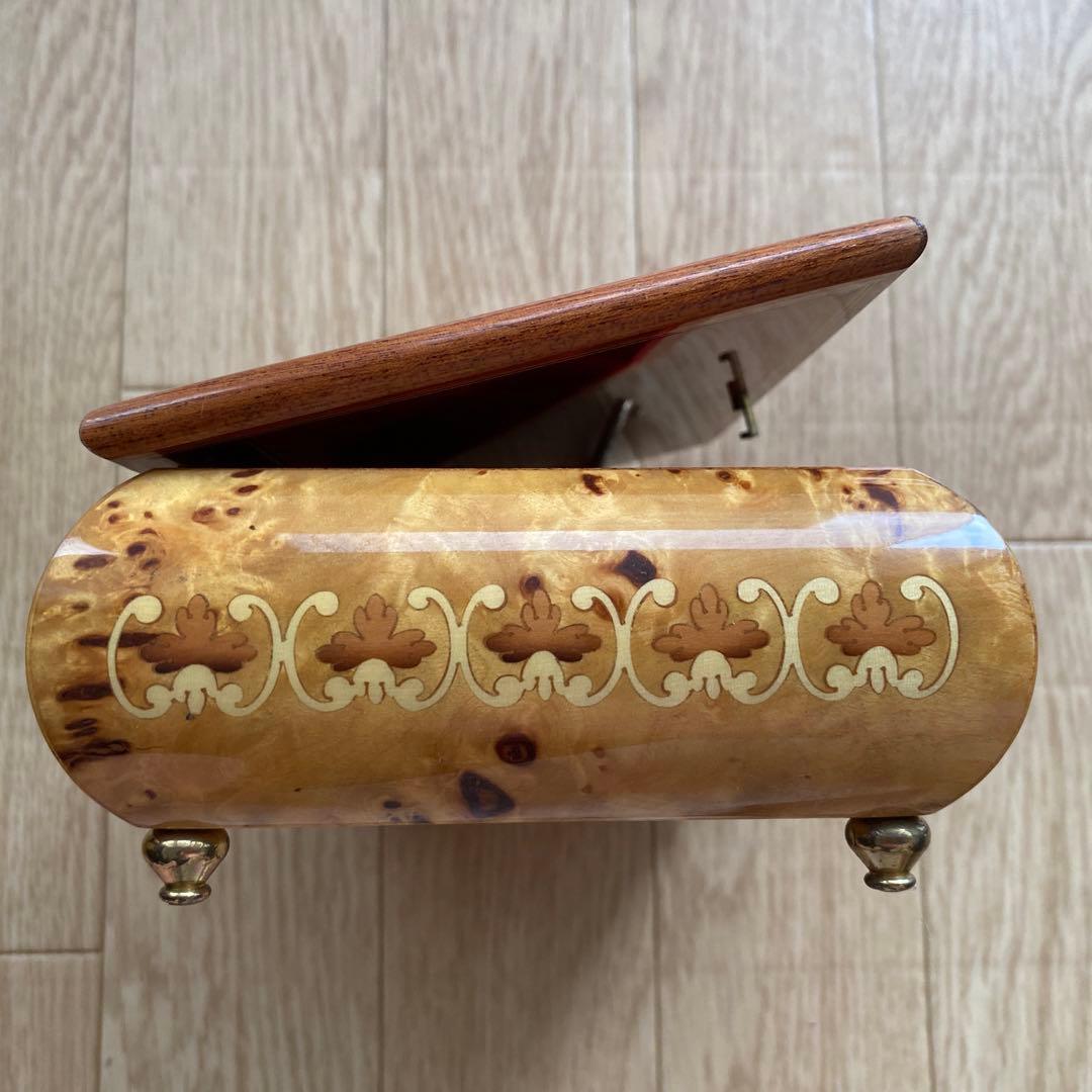 手巻きオルゴール イタリア製　アンティーク