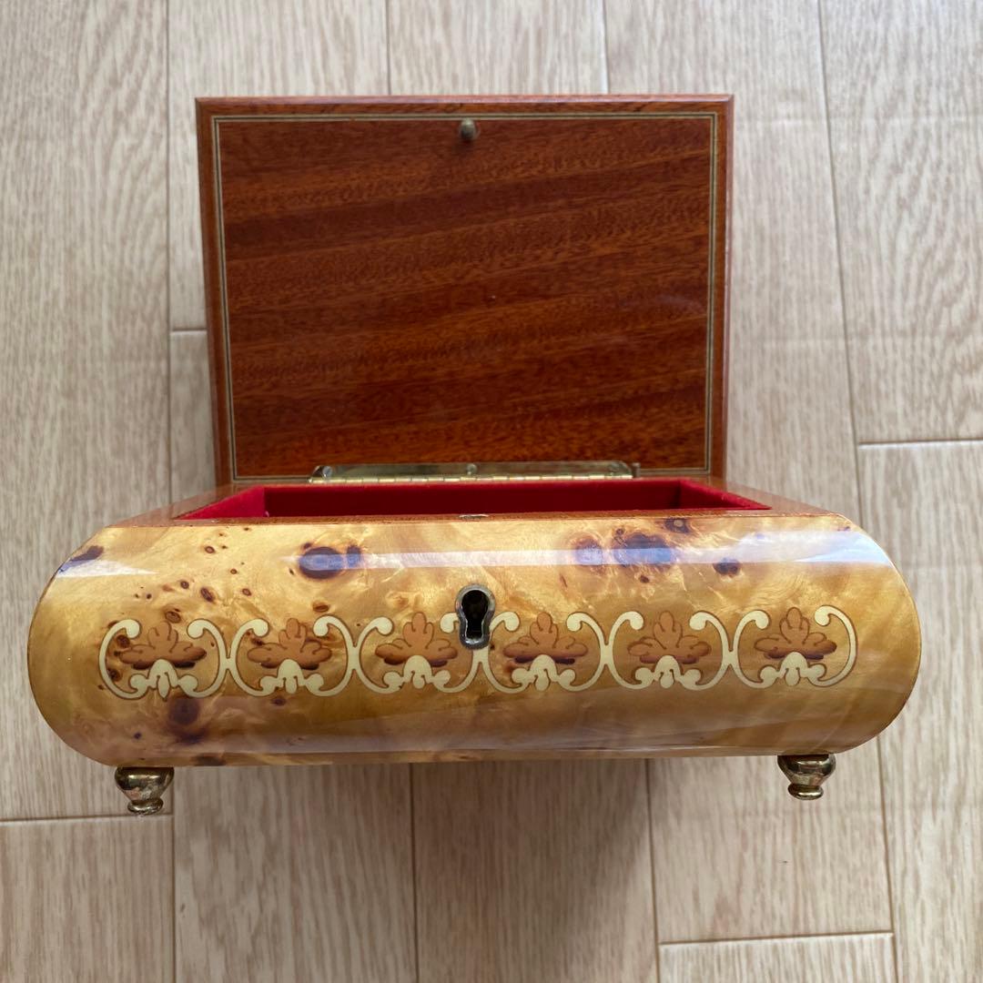 手巻きオルゴール イタリア製　アンティーク