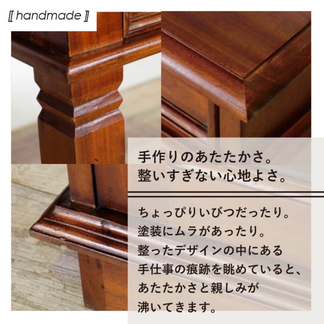 O 新品 アジアン デスク アンティーク カントリー 書斎 カフェ 机 テーブル