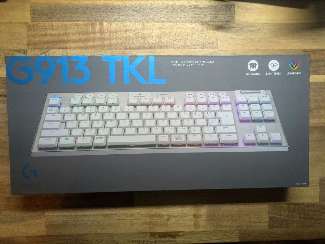 Logitech G913 TKL ワイヤレス シルバー/ホワイト