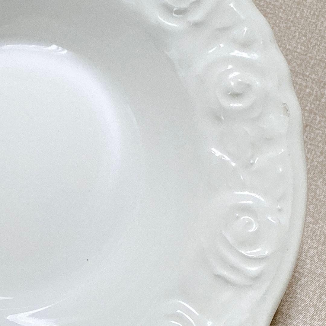 quadritoglio 　バラ柄　深皿　イタリア製　6枚セット