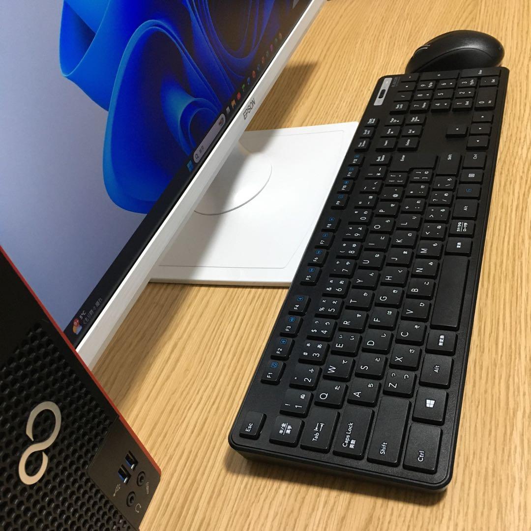 富士通 ESPRIMO Win11 23.8'フルHDモニター デスクトップPC
