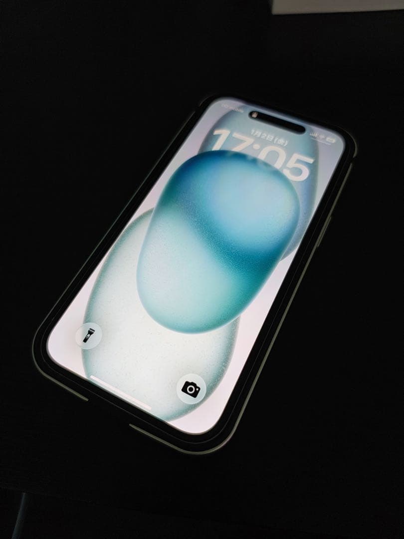 【美品】iPhone15 256GB ブルー Simフリー バッテリー84%