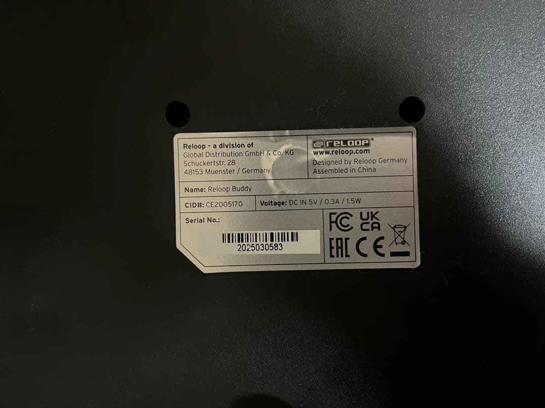 DJ機材 Reloop Buddy