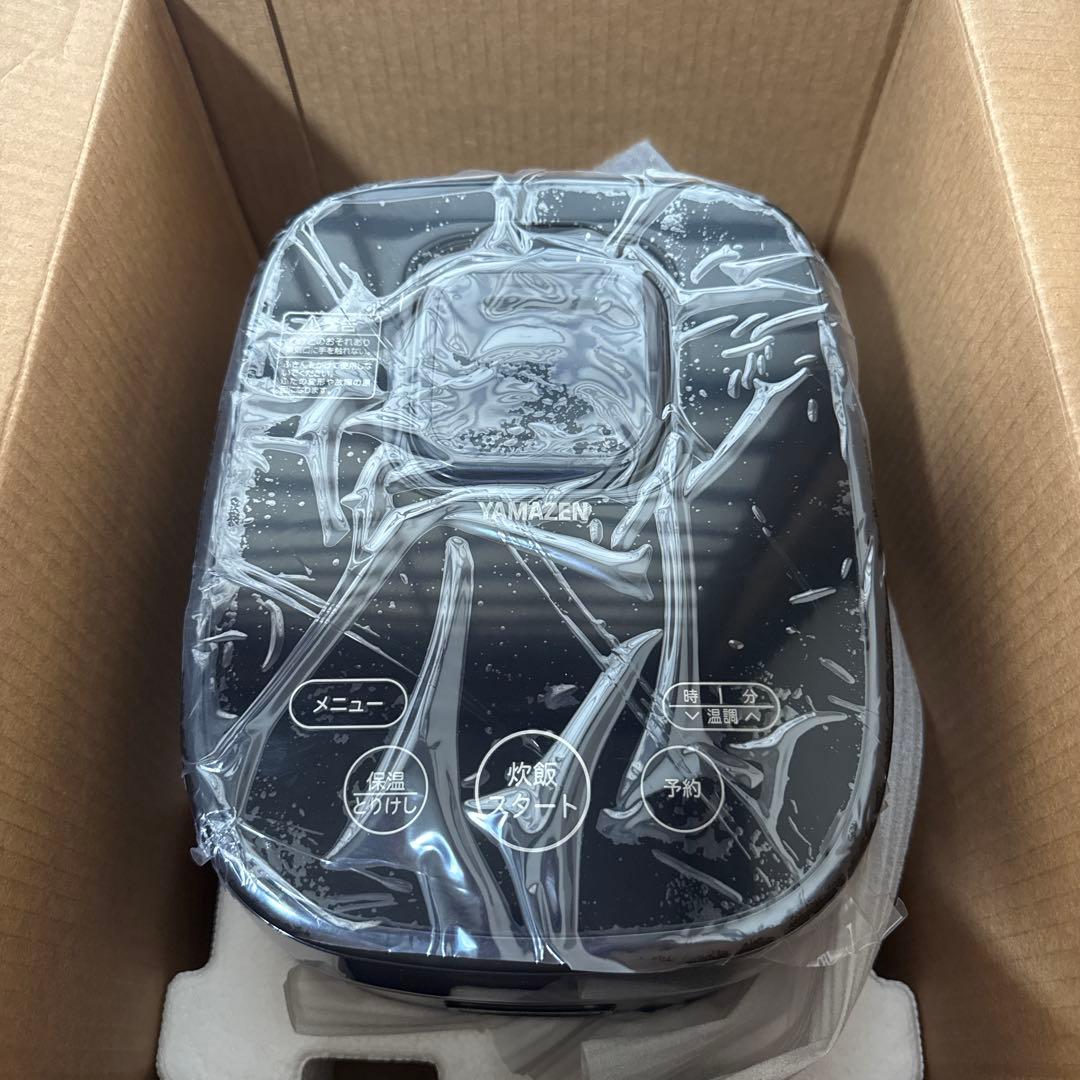 山善 炊飯器 3合 IH ブラック YJK-E051