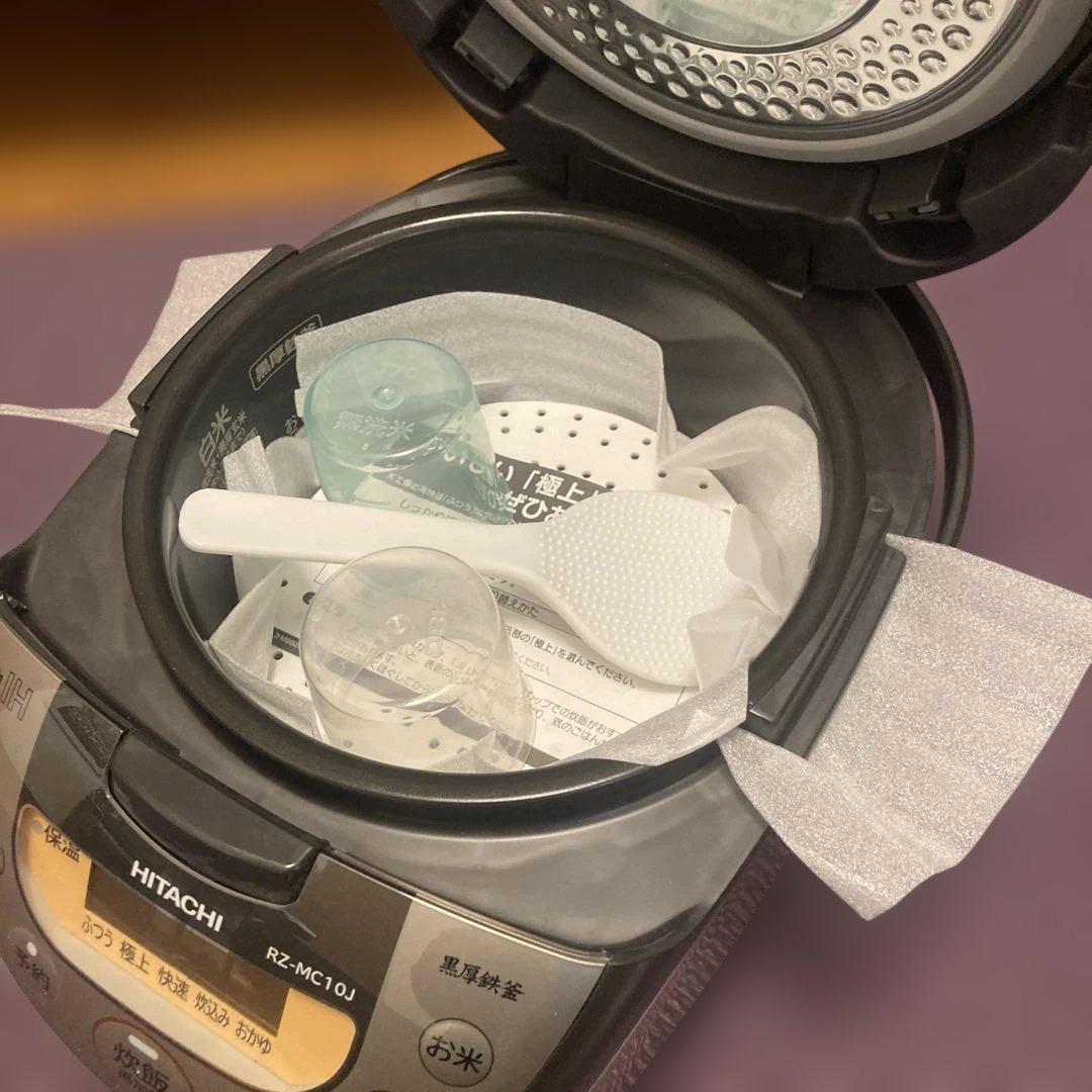 新品未使用！HITACHI 炊飯器 RZ-MC10J IH加熱対応