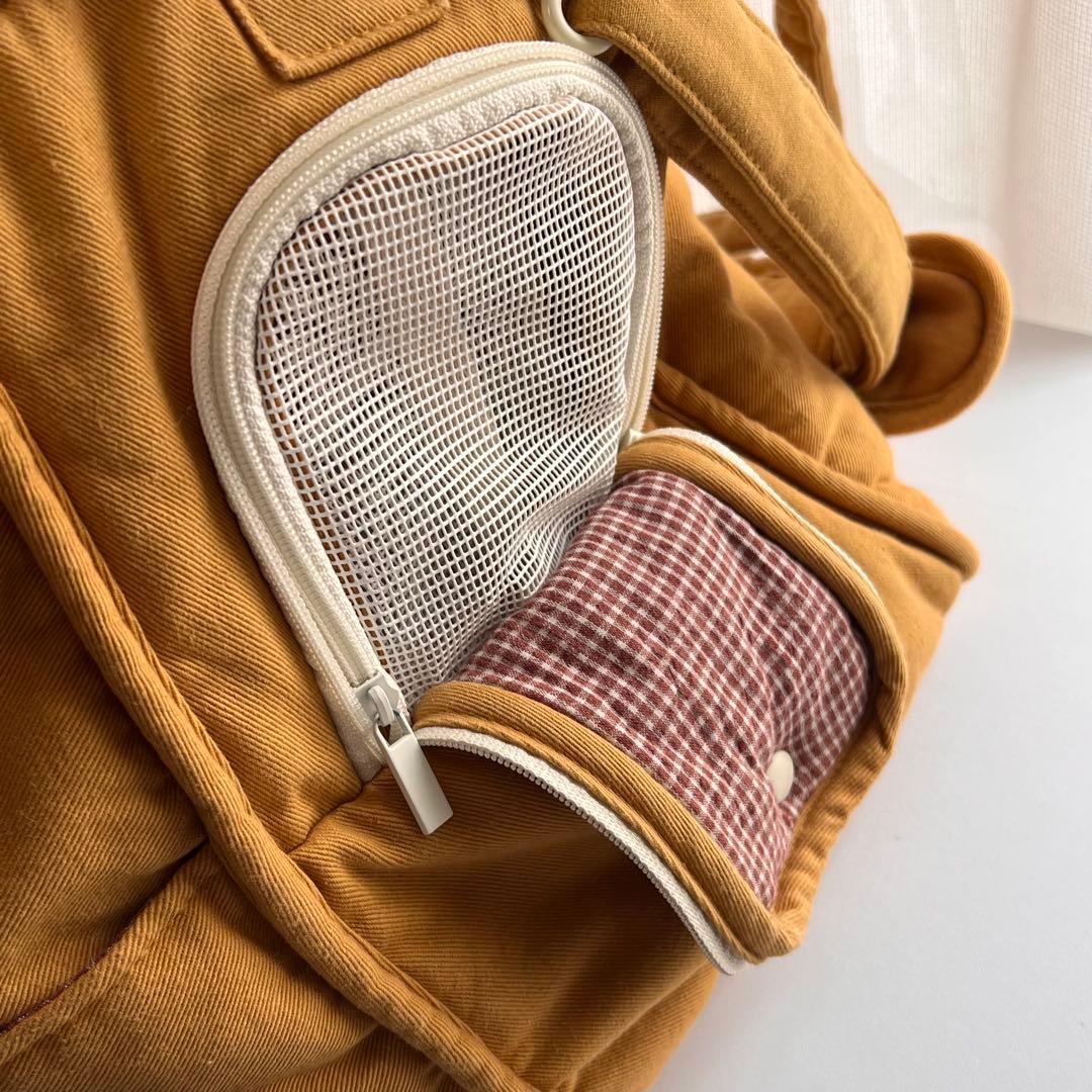 韓国ブランド　ba&ttang キャリーバッグ　クッション付き　小型犬 お出かけ