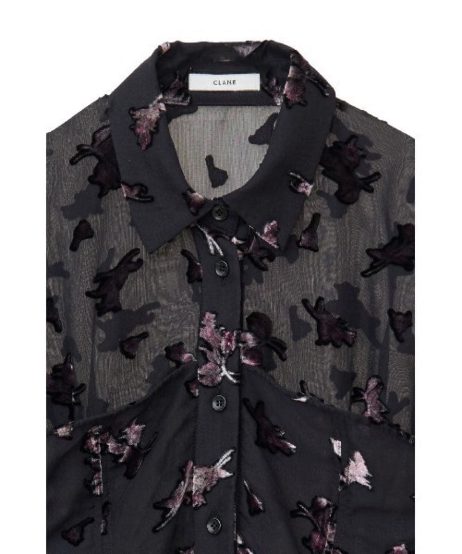 CLANE クラネ FLOWER OPAL BISTIER SHIRTS