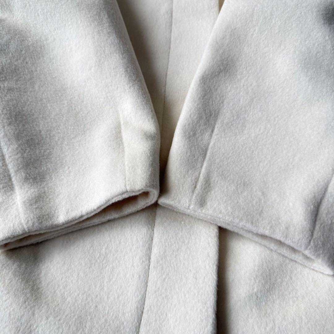 ヴィヴィアンタム ウール ロングコート アンゴラ混 0 ホワイト 美品 希少