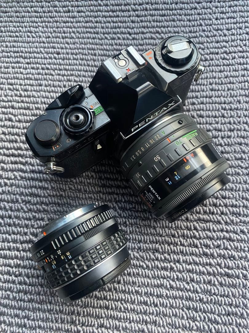 PENTAX MV1 一眼レフフィルムカメラ　レンズ2点付き