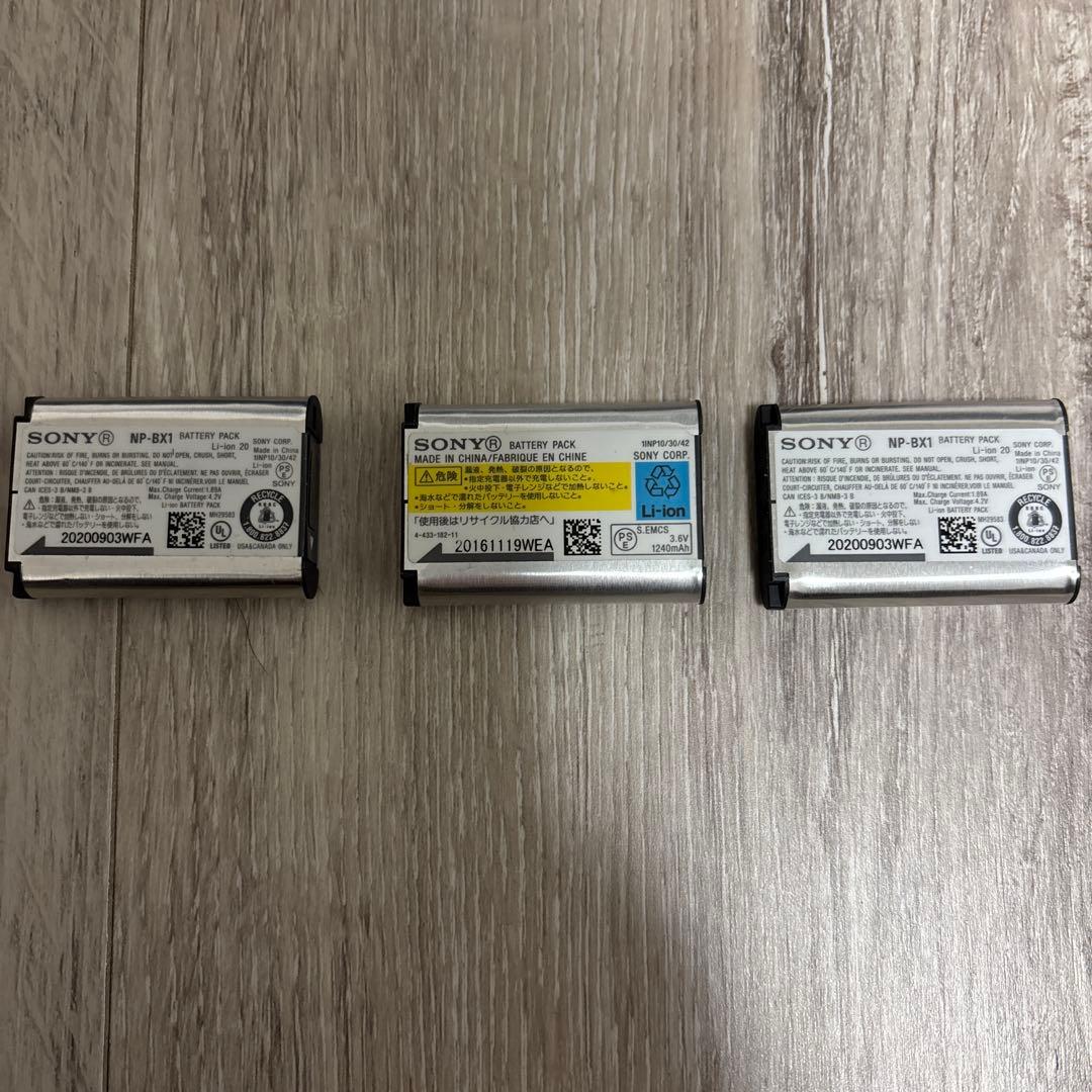 SONY ソニー　DSC-WX350 純正バッテリー3個付