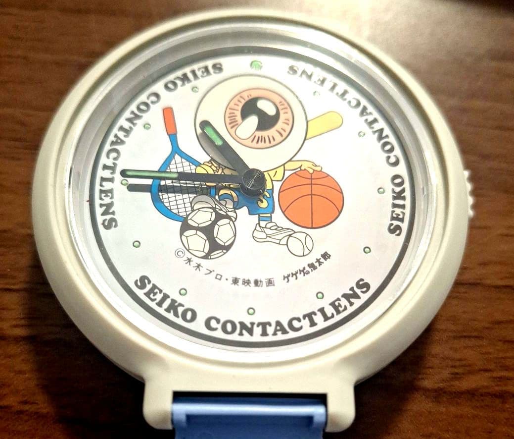 未使用 ゲゲゲの鬼太郎 目覚まし時計 CONTACTLENS 目玉おやじ
